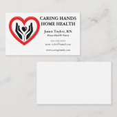 ハンズインハートホーム健康ナース 名刺 (正面/裏面)