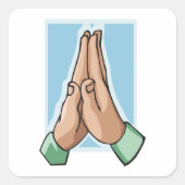 ハンズイン祈りの言葉 スクエアシール (正面)