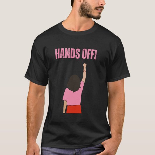 ハンズオフ抗議アパレル - 公式 Tシャツ (正面)