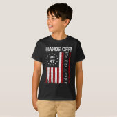 ハンズオフ抗議86 47 8647デモ救クラス Tシャツ (正面フル)