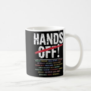 ハンズオフ抗議Tシャツ2.png コーヒーマグカップ