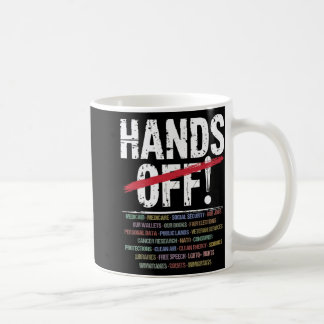 ハンズオフ抗議Tシャツ2.png コーヒーマグカップ