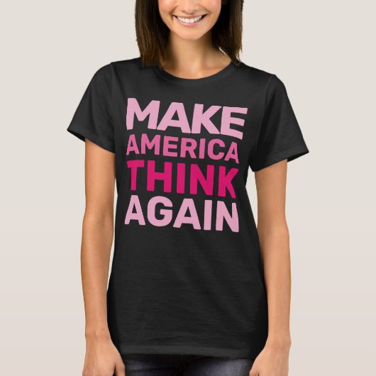 ハンズオフ運動が再びアメリカ考え人を作るMAGA Tシャツ (正面)