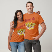 ハンズオフPoutineカナダヴィンテージカダメープル Tシャツ (ユニセックス)