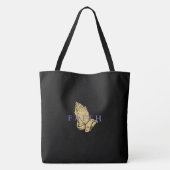 ハンズオブ祈りの言葉トートバッグ トートバッグ (裏面)