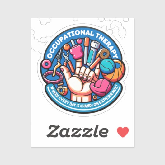 ハンズオンセラピー – 職業セラピー シール (シート)