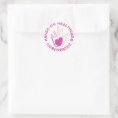 ハンズオンヘルスケアのシール ラウンドシール (バッグ)