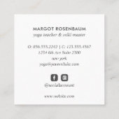 ハンズサードアイムーンモスヨガスピリチュアルコーチ スクエア名刺 (裏面)