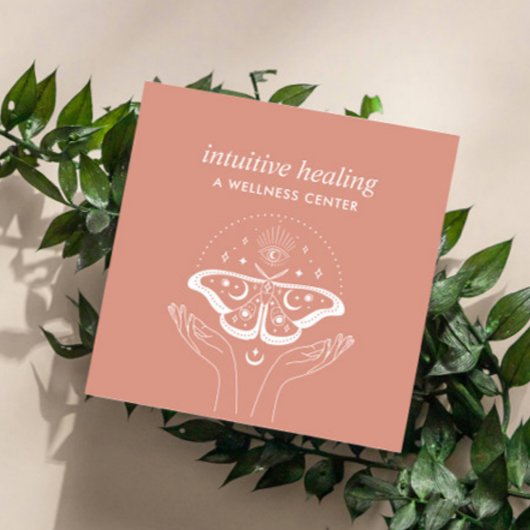 ハンズサードアイムーンモスヨガスピリチュアルコーチ スクエア名刺