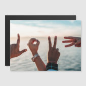 ハンズスペルラブ |ロマンチックなフォト磁気カード (正面/裏面)