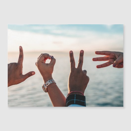 ハンズスペルラブ |ロマンチックなフォト磁気カード (正面)