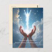 ハンズソウルフリーを設定し、あなたが行った悔やみや弔慰 ポストカード (正面/裏面)