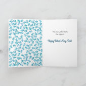 ハンズダウン最高のパパエバー・ファザーデイ カード (内部)