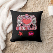 ハンズハロウィーン引用文 – 不気味なかわいいスローガン クッション (ブランケット)