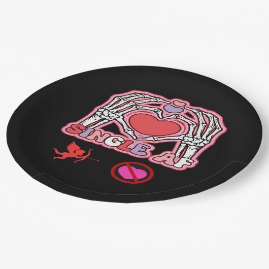 ハンズハロウィーン引用文 – 不気味なかわいいスローガン ペーパープレート (アングル)