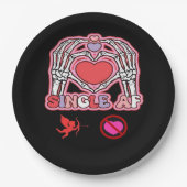 ハンズハロウィーン引用文 – 不気味なかわいいスローガン ペーパープレート (正面)