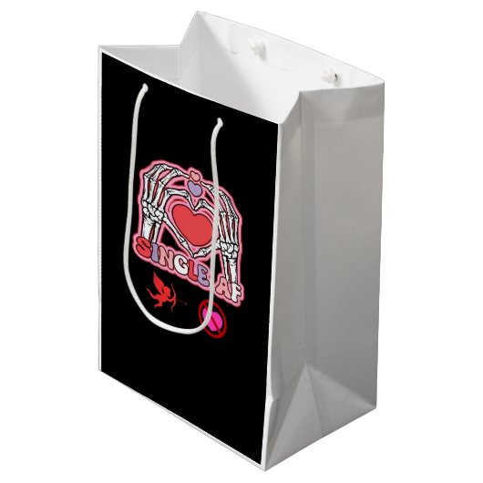 ハンズハロウィーン引用文 – 不気味なかわいいスローガン ミディアムペーパーバッグ (正面アングル)