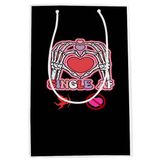 ハンズハロウィーン引用文 – 不気味なかわいいスローガン ミディアムペーパーバッグ (正面)