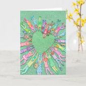 ハンズハート カード (黄色い花)