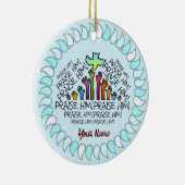 ハンズパスザースクリスチャンオーナメント セラミックオーナメント (右)