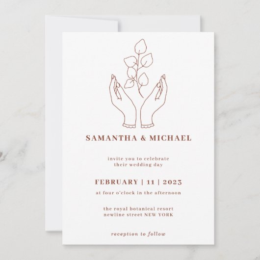 ハンズフラワー祈ズ 招待状 (正面)