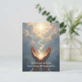 ハンズフリー、平和、哀悼カード ポストカード (スタンド正面)