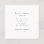 ハンズベージュグレー スクエア名刺 (裏面)