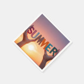 ハンズホールディングサマー文字 スタンダードカクテルナプキン (角)