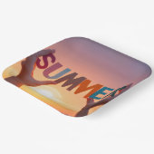 ハンズホールディングサマー文字 ペーパープレート (傾斜あり)