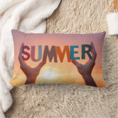 ハンズホールディングサマー文字 ランバークッション (ブランケット)