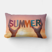 ハンズホールディングサマー文字 ランバークッション (正面)