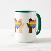 ハンズホールディングレインボーハート マグカップ (正面右)