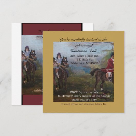 ハンズマン・ボール 招待状 (正面/裏面)