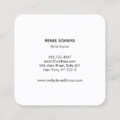 ハンズムーンフェイズユニバーススターズ スクエア名刺 (裏面)