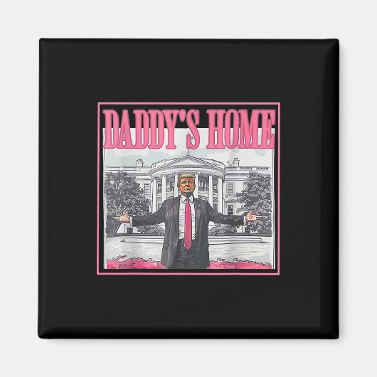 ハンズワイドインホワイトダディーズホームハウスパイ マグネット (正面)