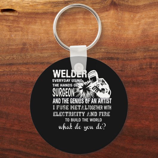 ハンズ外科医の天才アーティストを使用したウェルダー キーホルダー (正面)