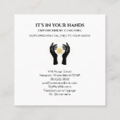 *~*ハンズ太陽光黒金ゴールド宇宙エネルギー スクエア名刺 (裏面)