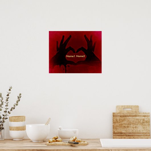 ハンズ血ハート ポスター (キッチン)