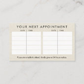 ハンズ陰陽指圧アポイントメント 名刺 (裏面)