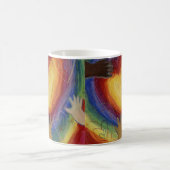 ハンズ&ハートダイバーシティラブアートカスタムコーヒーマグ コーヒーマグカップ (中央)