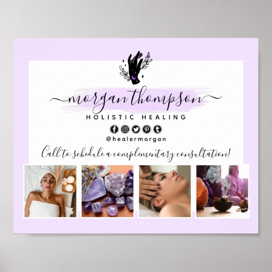 ハンズ&ムーンフェイズマッサージスパサロンマーケティング ポスター (正面)