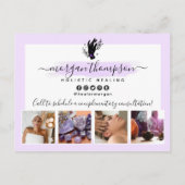 ハンズ&ムーンフェイズマッサージ霊気ロゴマーケティング ポストカード (裏面)