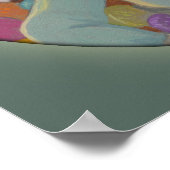 ハンセルアートプリントビッグ目ローブローグレテルキャンディ ポスター (角)