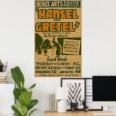 ハンセルグレテルWPAヴィンテージシアターポスター ポスター (ホームオフィス)