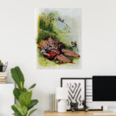 ハンゼルとグレテルが森で眠る ポスター (ホームオフィス)