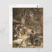 ハンゼルとグレテルが魔女に出会う ポストカード (正面/裏面)