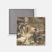 ハンゼルとグレテルが魔女に出会う マグネット (正面/裏面)