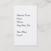 ハンゼルとグレテルが魔女に出会う 名刺 (裏面)