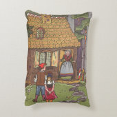 ハンゼルとグレテル、ヴィンテージ童話byハウマン アクセントクッション (裏面(縦))