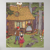 ハンゼルとグレテル、ヴィンテージ童話byハウマン ポスター